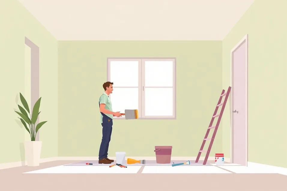 Intérieur rénové après travaux de peinture à Maisons-Alfort